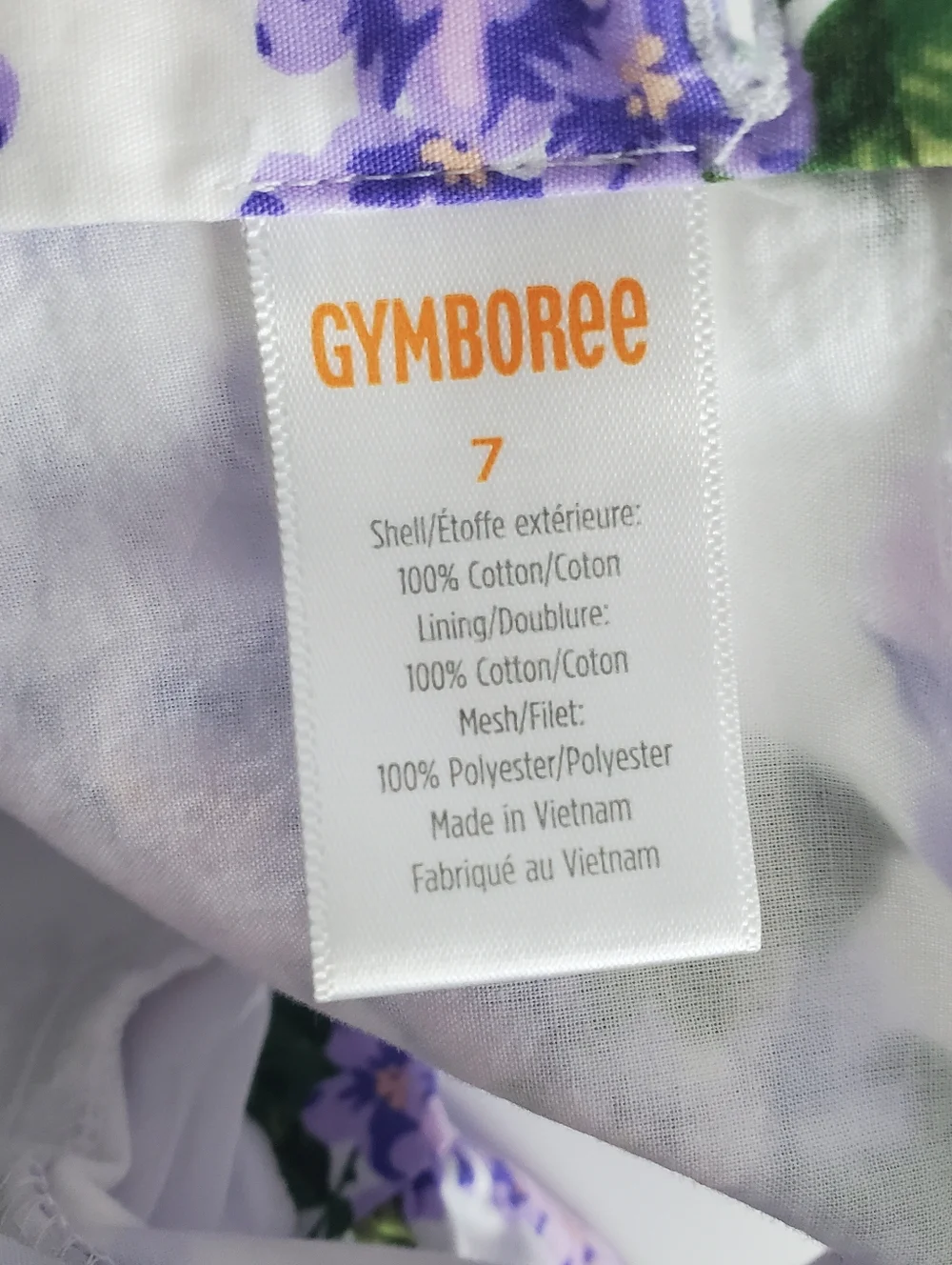 Gymboree Girls Lilac Poplin Tiered Dress Lovely Lavender Size 7 - Picture 10 of 14